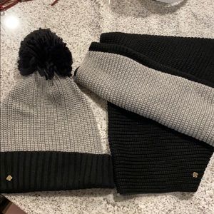 Kate Spade matching scarf/hat set